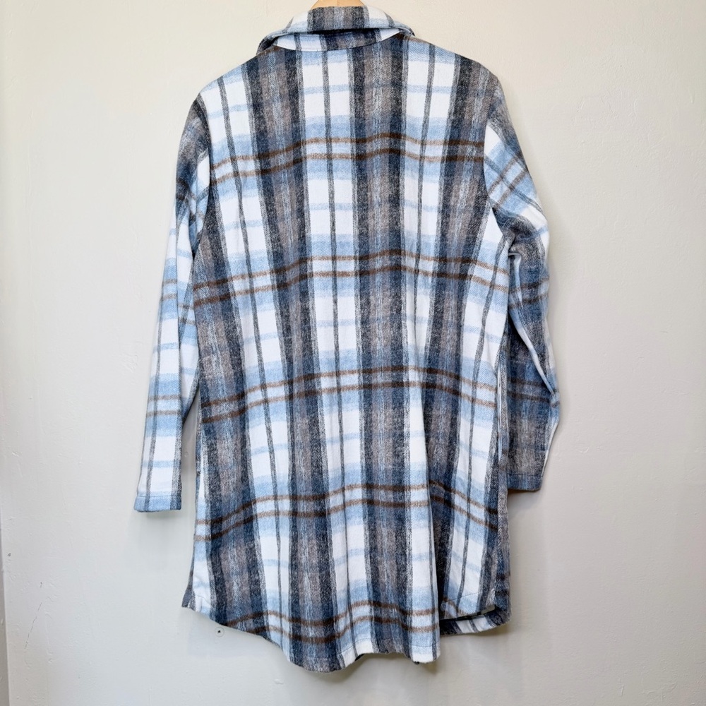 MELLODAY | NWT Plus Size Plaid Utility Shirt Jacket Shacket - Picture 3 of 14